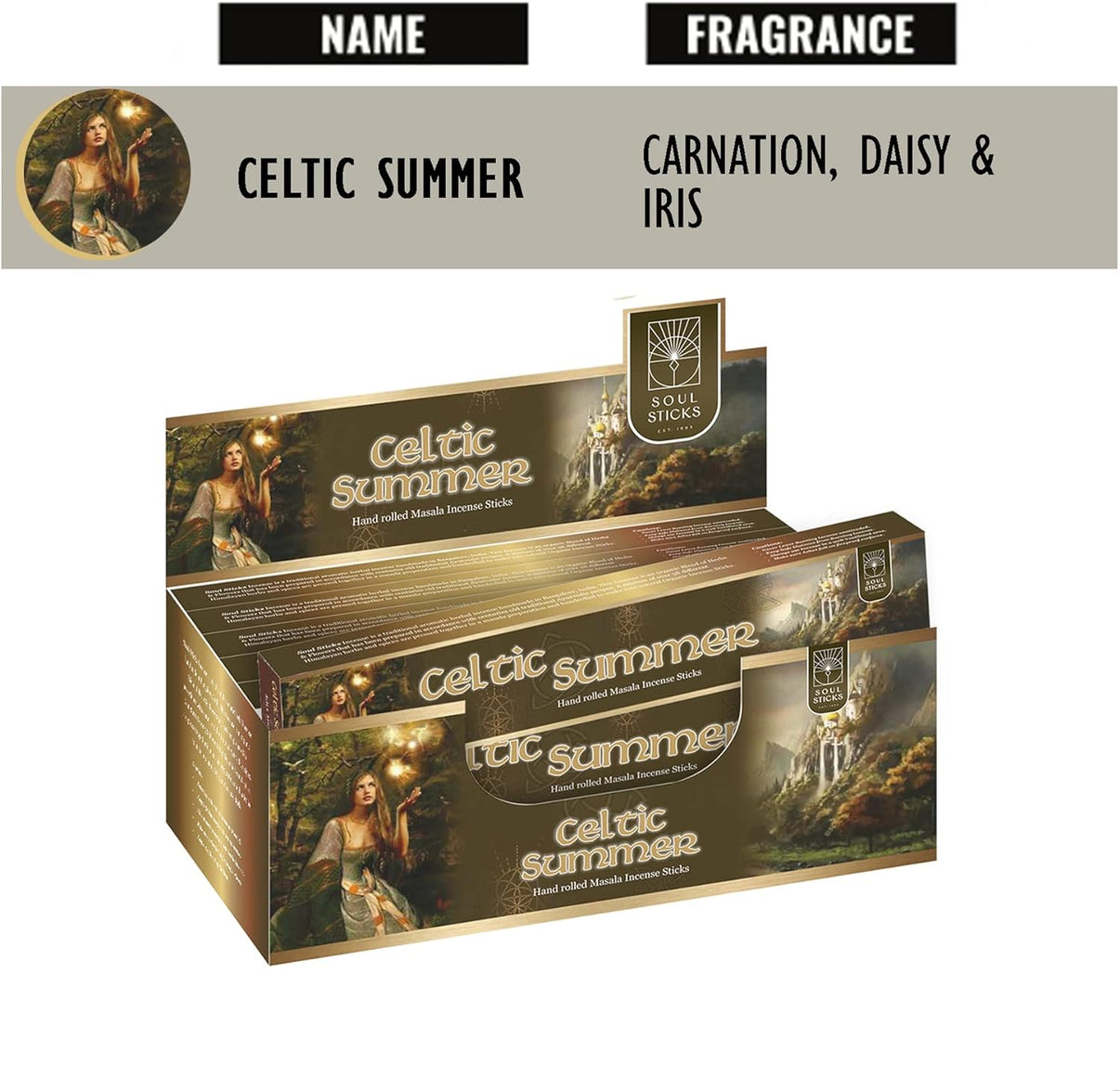 Soul Sticks Celtic Summer Incense Sticks