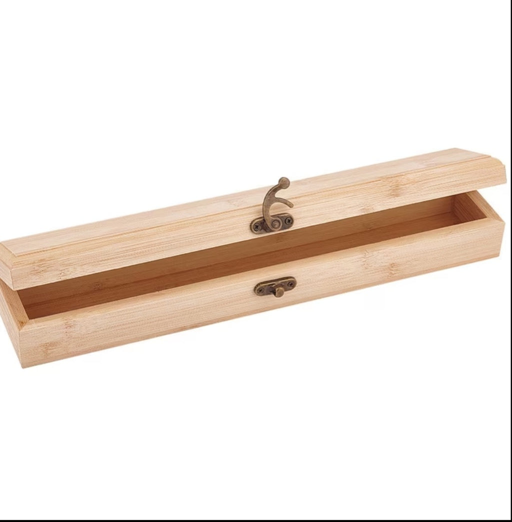 Premium Bamboo Incense Box With Retro Latch